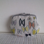 18cmがま口　アイボリー