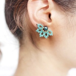 ※夏限定※　Flower bijou turquoise. ピアス　イヤリング