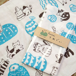 てぬぐい「サボテンとねこ」