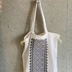 30%OFFセール ビーズ刺繍エコバッグ(ホワイト）