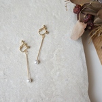 スティックパール earring