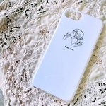 Unique な女の子iPhoneケース /ホワイトorクリア【受注生産】