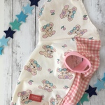 【完成品】クマちゃん🧸柄✖️ギンガムチェックフード付きタンクトップ  フレブル M