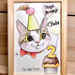 リニューアル『バースデーイラスト』原画