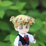 小人の花冠（ひまわり）　オビツ11サイズ　布花