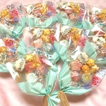 花束アイシングクッキー💐天然色素使用