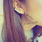 bi-color earcuff.