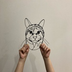 [home___k様専用] ワイヤークラフト　猫　Ⅳ