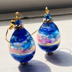レジン　空たまごのピアス　イヤリング