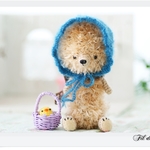 ami bear9号 バブーシュカと鳥さん♪