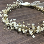 ベビー キッズ 花かんむり☆ナチュラル かすみ草