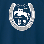 乗馬競技 ドライTシャツ　デニム