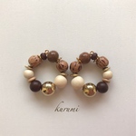 ウッドリング❁ピアス＆イヤリング