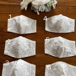 即納！<送料無料>手作り立体マスク、刺繍レース1枚