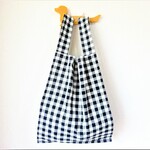 レジ袋型エコバッグ（大）◎先染めチェック◎