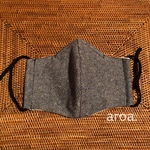 送料無料　✳︎ ちょっとそこまで　訳ありマスク　紺グレー✳︎*