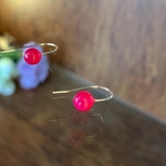 フューシャピンクカルセドニーピアス　14kgf 