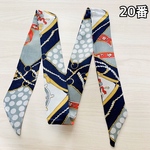 【20番】ツイリー バッグスカーフ ツイリースカーフ リボンチャーム 