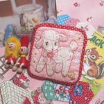 キュートなひつじちゃんふわふわポーチ💕