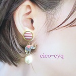 サーカス玉乗りゾウさん☆ピアスorイヤリング