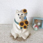 再販しろくま貯金箱 向日葵🌻セット 