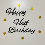 ハーフバースデー　誕生日　飾り　レターバナー