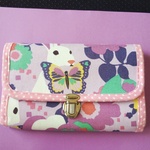 💐ユメノイロ様専用♥長財布👛ハンドメイド(๑•ᴗ•๑)♡ウサちゃんと蝶々♥ピンクパープルカラー