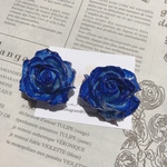 青薔薇♡薔薇ピアス♡バラピアス