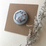 刺繍ブローチ