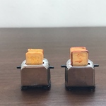 再販ミニチュアポップアップトースター　持ち手黒