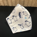 夏にお勧め抗菌防臭加工マスク　ペンギン柄　№86