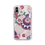 《和》毬で遊ぶ猫＊Pink【強化ガラス × TPUケース】iPhone11/iPhoneXS/その他iPhoneケース