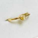 再入荷˚✧₊⁎天然ルチルクォーツ　14kgf ベゼルリング˚✧₊⁎