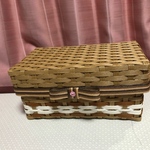 小物入れかご蓋付きマスクケース
