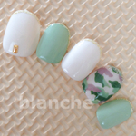 blanche★迷彩ネイル