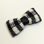 【SALE】CHANEL tweed ☆ hair accessories☆Black check