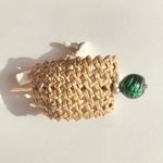 ［受注製作］プカ編みエコテープ髪留め