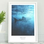 アートポスター/  Whale shark　おしゃれインテリア・北欧、モノトーン好きの方に☆