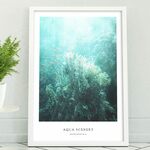 アートポスター/  Aqua scenery　おしゃれインテリア・北欧、モノトーン好きの方に☆