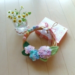 𖡼.𖤣𖥧紫陽花のミニリース𖡼.𖤣𖥧