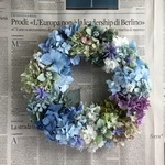 [送料込み]* Hydrangea x  Hydrangea * wreath *  リース ギフト 
