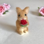 うさぎ 羊毛フェルト ミニチュア