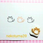 ◇猫ちゃん 消しゴムはんこ