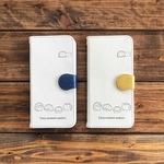 バイカラーハリネズミ手帳型スマホケース