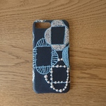 *受注製作*ミナペルホネン*Veronica*ネイビー*mina perhonen*iPhoneケース*iPhoneカバー*スマホケース*スマホカバー