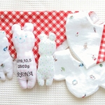 ◯yosaku2086様専用◯いろいろスタイとにぎにぎドールセット　　ダブルガーゼ　ネーム入り　名入　出産祝い　スタイ