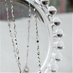 ★金属アレルギー対応 ツイストウェーブ サージカルステンレスネックレスチェーン  ブレスレットにも【長さオーダー可】