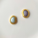 レトロvintage♢そらまめぼたんの耳飾り