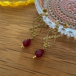 赤いエキゾチックピアス/イヤリング