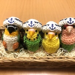インコちゃん用♡セーラー帽子（エコアンダリア製）